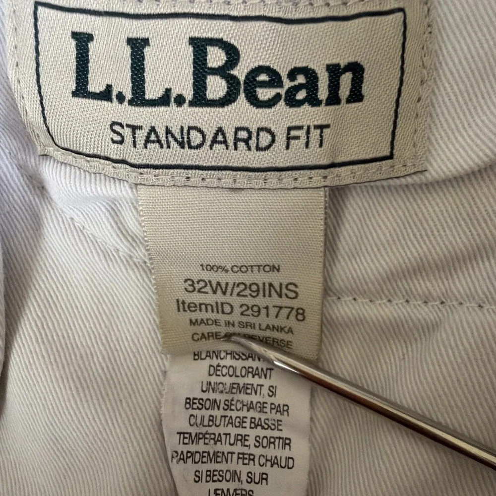 LL Bean Mens Corduroy Pants Straight Leg Standard Fit Grey Size 32X29